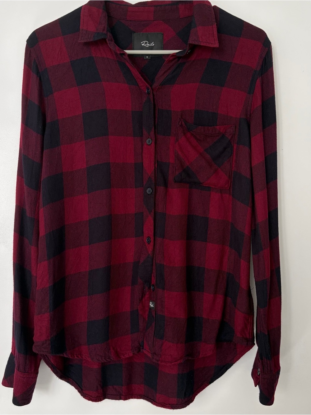 Rails Red and Black Buffalo Plaid Button-Down Shirt